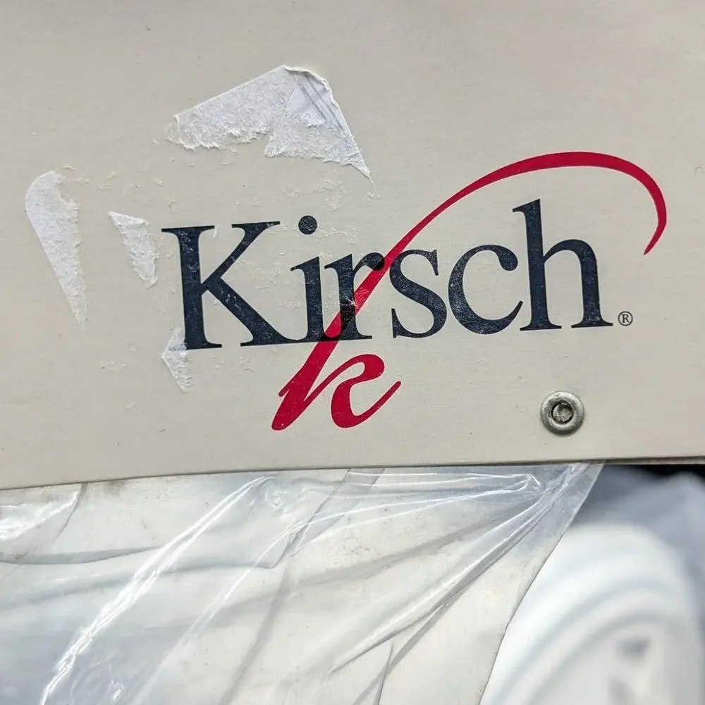 Kirsch Curtain Finials Pair New old stock White 2